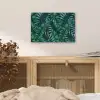 Bladeren - Tropical - Jungle aluminium wit klein -sfeer3