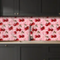 Kersen - Blokken - Rood keuken achterwand 2 middel 871 -sfeer1