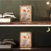 Bloemen - Pastel - Kunst - Klaprozen - Watercolor Light Box met kabel (Tafellamp) klein -sfeer3