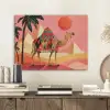 Kameel - Pyramides - Rode zon PET vilt klein -sfeer1