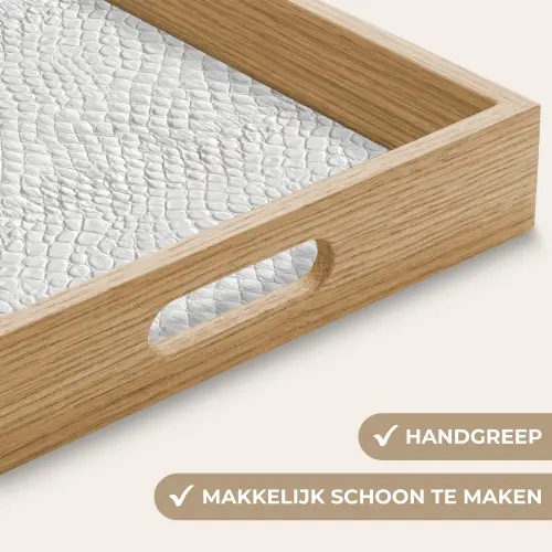 Slang - Patroon - Wit Dienblad Rechthoek middel 911 -USP_HandgreepNL
