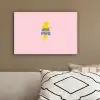 Grl pwr - Bliksem - Roze canvas 2cm klein -sfeer3