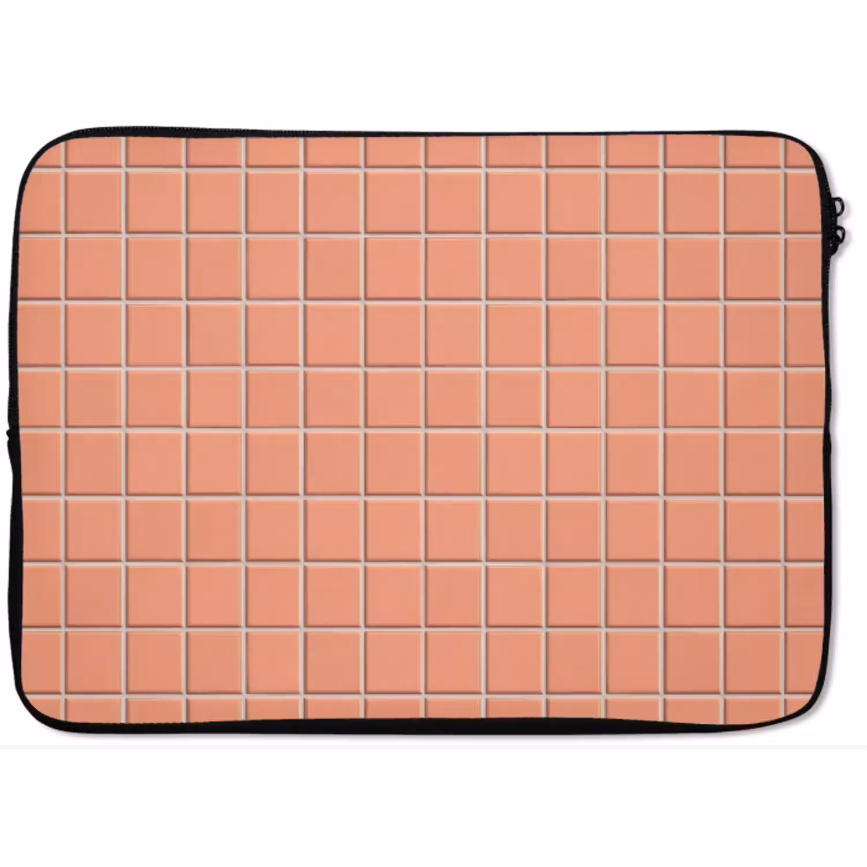 Patroon - Tegels - Perzik laptophoes neopreen klein 279 -zkaufland3dotto