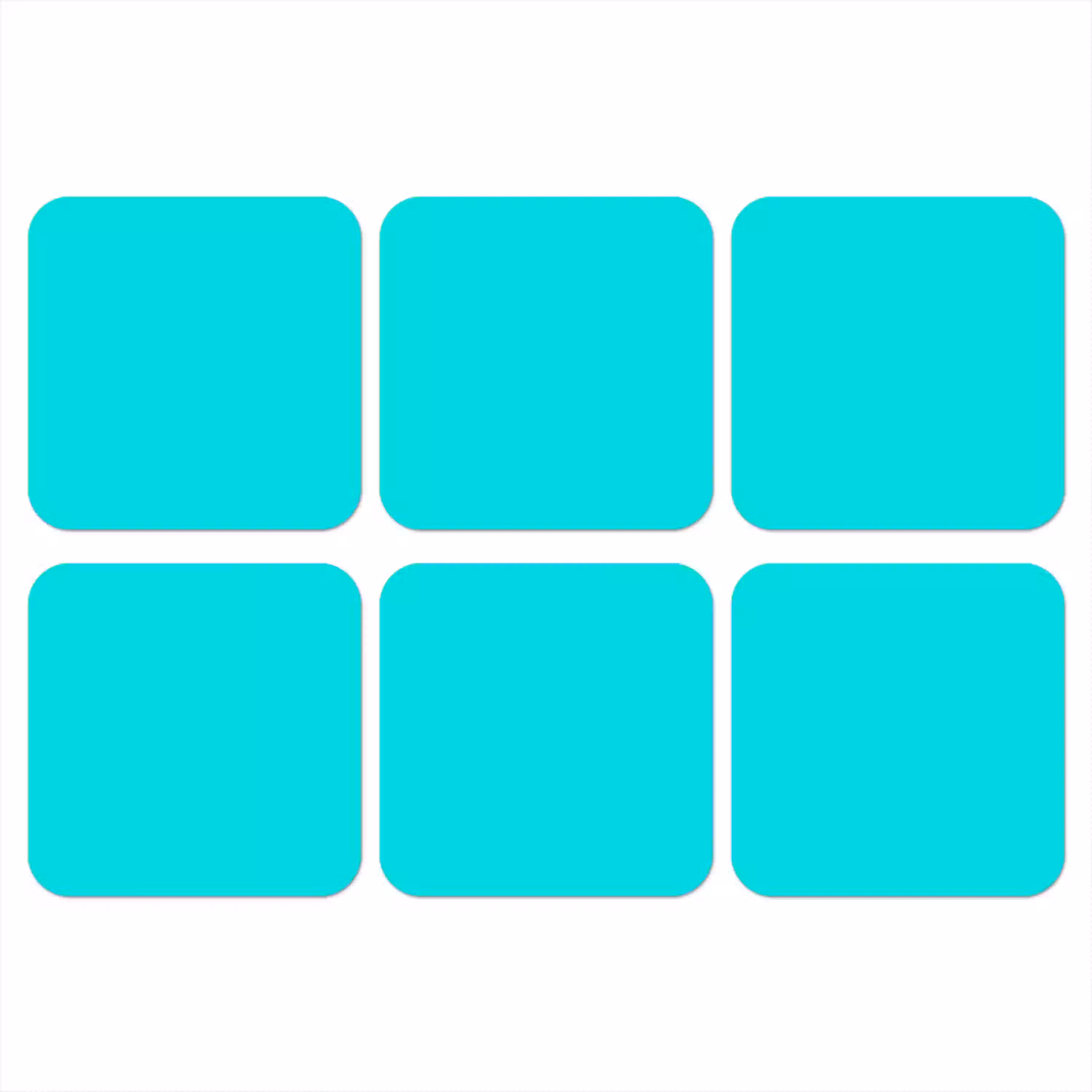 Vivid - Aquamarine - Turkoois onderzetter kurk middel 366 -3d