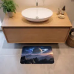 Fantasy - Kosmos - Landschap Badmat klein -sfeer1