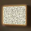 Bladeren - Bessen - Roze Light Box met batterij (Wandlamp) middel 907 -z3d_website
