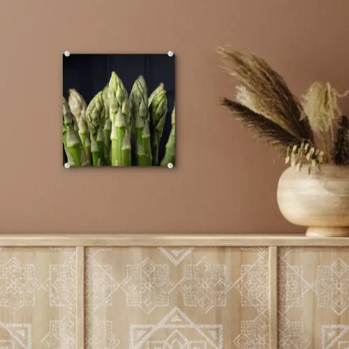 Asperges - Groen - Zwart plexiglas 5mm klein -sfeer5