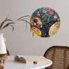 Boom - Levensboom - Kleurrijk - Bloemen - Modern Wandcirkel behangsticker klein -sfeer3