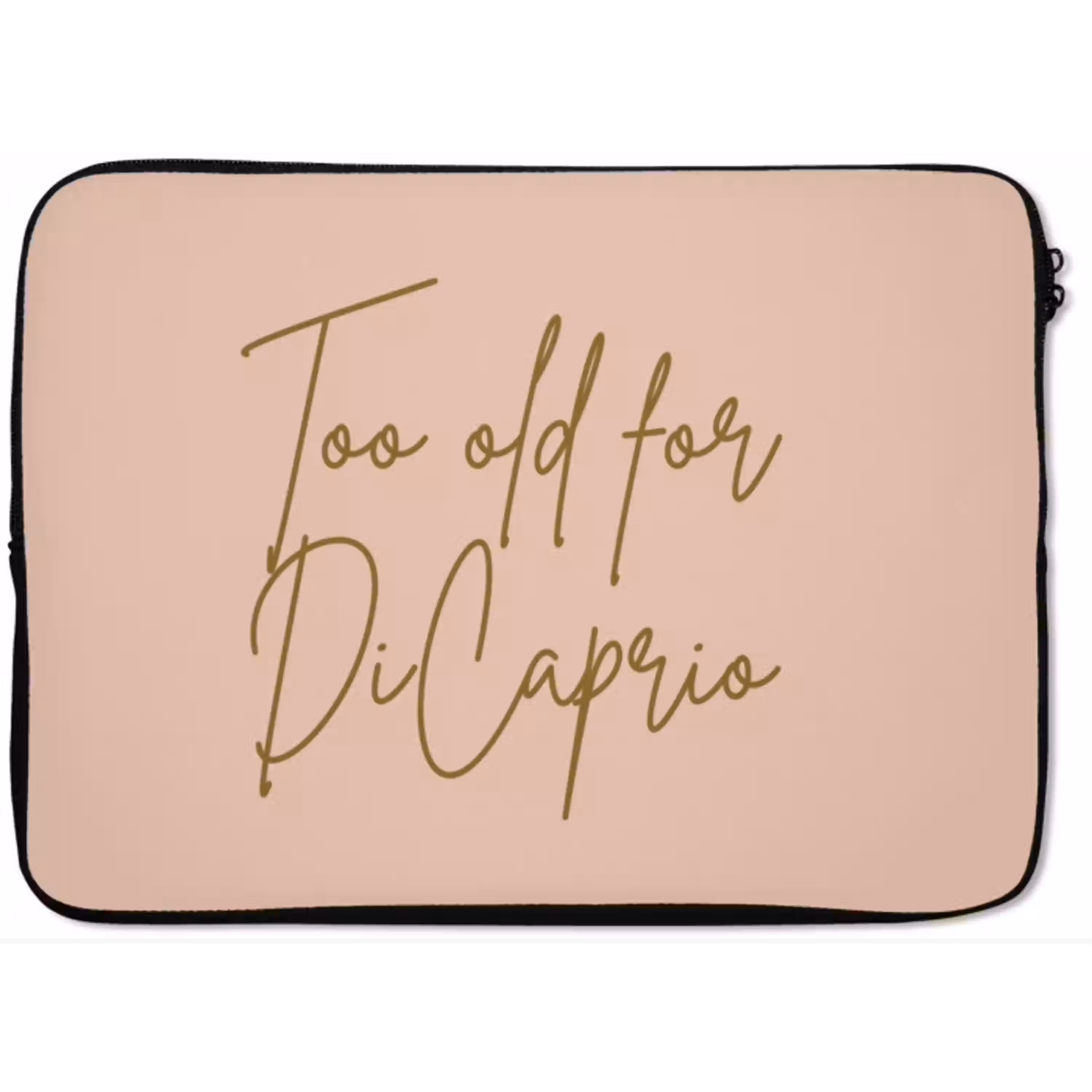 Too old for dicaprio - Roze - Groen laptophoes neopreen klein -zkaufland3dotto
