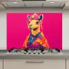 Kameel - Bloemen - Kimono - Waaiers keuken achterwand spatscherm klein -3d_website