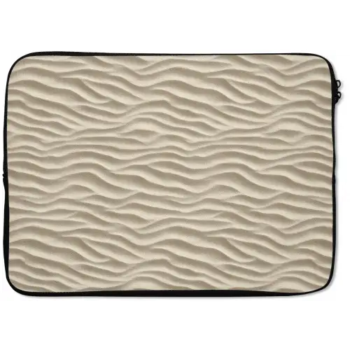 Zand - Golven - Beige laptophoes neopreen klein 279 -zkaufland3dotto