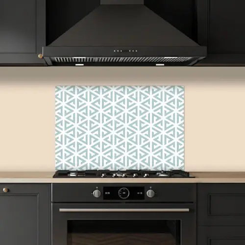 Design - Geometrie - Patroon - Driehoek keuken achterwand spatscherm klein 900 -sfeer1