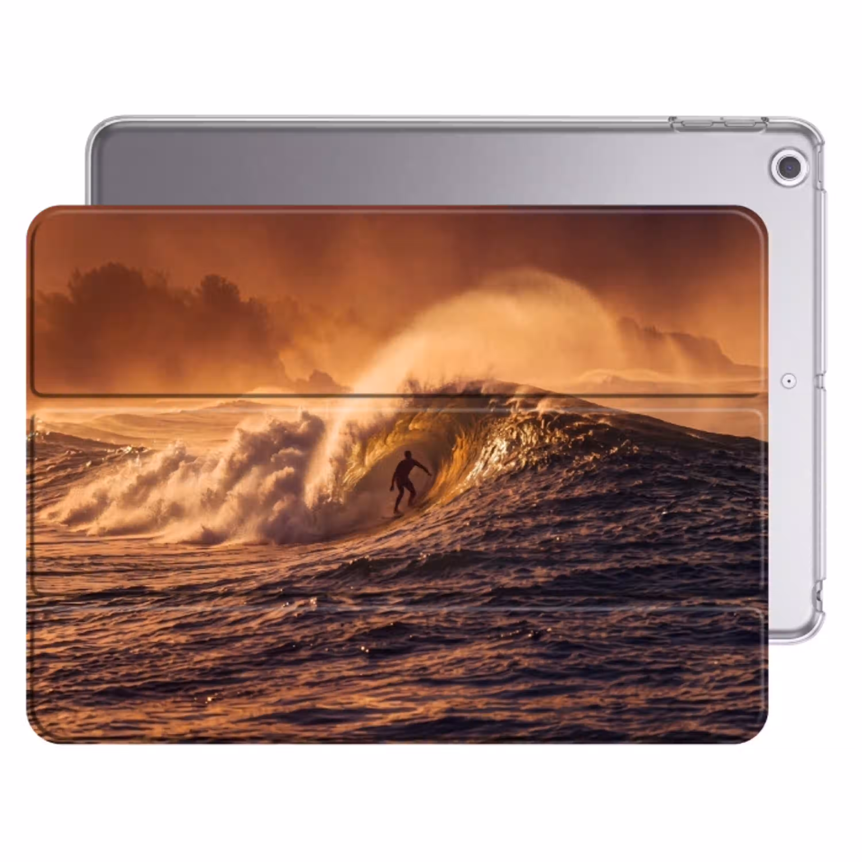 Surfer - Golf - Oceaan - Sport - Oranje Apple iPad 2017 middel -threedimensional_3d_global
