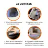 Ciao - Roze - Blauw - Golvend Inductie beschermer vinyl 3mm klein -zzzzzzz-td-werking