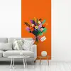 Kaartje - Boeket - Bloemen fotobehang vinyl groot -woonkamer