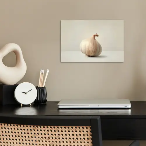 Knoflook - Natuurlijk - Beige poster papier klein -sfeer1