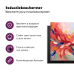 Bloemen - Abstract - Kunst - Modern Inductie beschermer vinyl 3mm middel -zzzzzzz-cc-usp