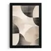 Grillige vormen - Subtiele overgangen - Dynamisch fotolijst zwart zonder passe partout klein -3d