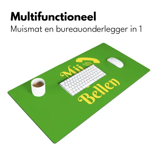 Mij niet bellen - Telefoon - Groen Muismat XXL klein -sfeer4