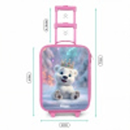 IJsbeer - Kroon - Winter Kinderkoffer - Roze klein -productfoto_formaten