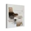 Penseelstreken - Balans - Beige - Bruin aluminium wit klein -3d