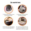 Ei - Disco - Ontbijt - Glitter Inductie beschermer vinyl 3mm klein -zzzzzzz-td-werking