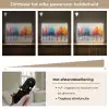 Bomen - Kleurrijk - Natuur - Abstract Light Box met batterij (Wandlamp) middel -USP_dimbaarNL