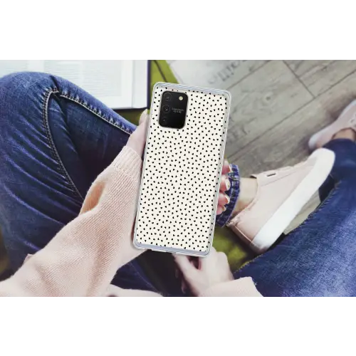 Valentijn - Liefde - Zwart - Wit Telefoonhoesje Samsung Galaxy S10 Lite klein 364 -handS10Lite