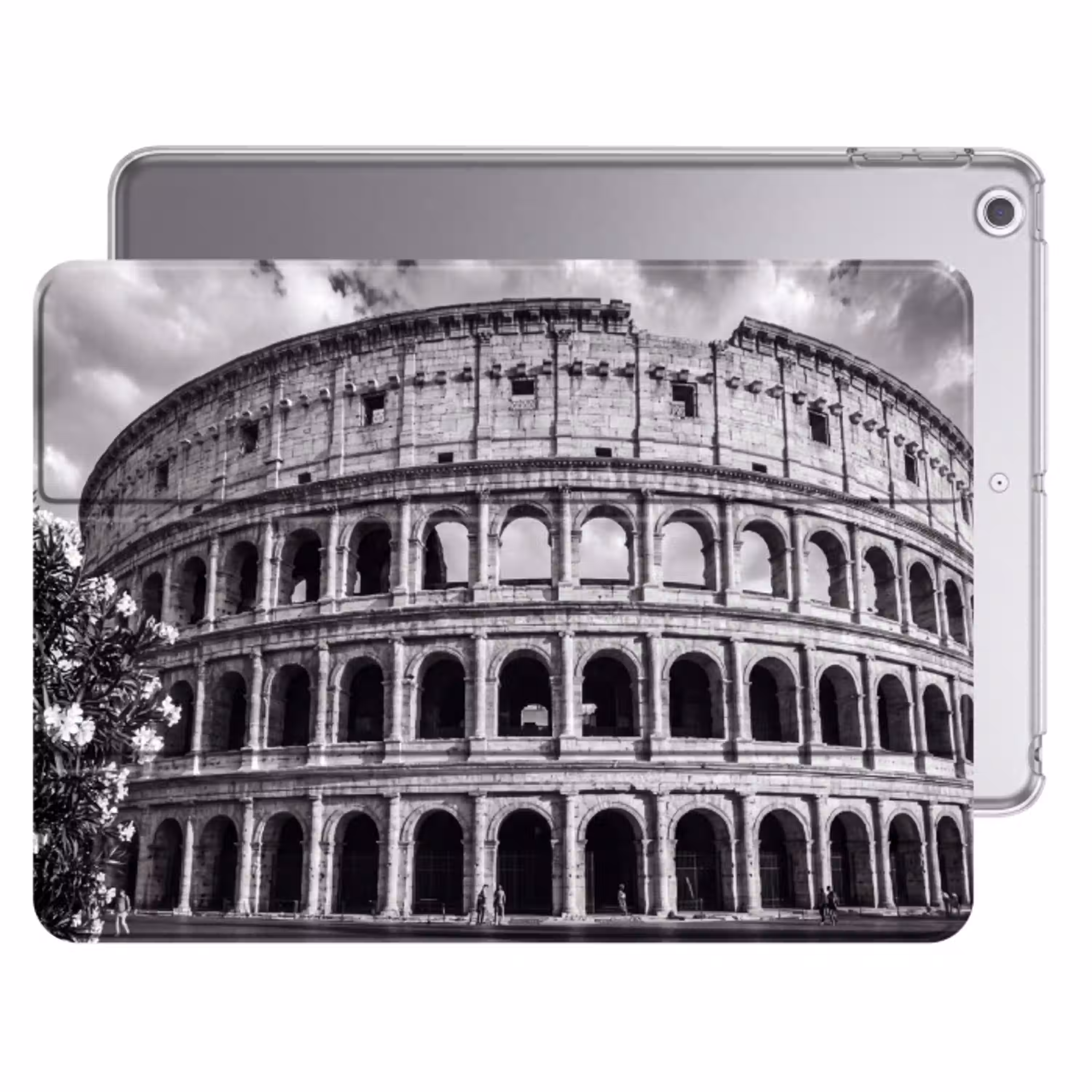 Architectuur - Colosseum - Rome - Historisch - Zwart-wit Apple iPad 2017 middel -threedimensional_3d_global