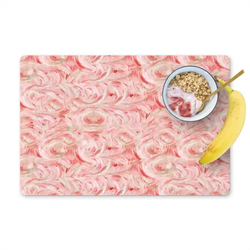 Vloeiend - Olieverf - Roze Placemat vinyl groot 368 -zzzproduct_Kitchenyeah-website