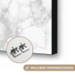Wit - Marmer - Grijs Textielframe zwart klein 947 -USP_ophangsysteemNL