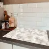 Organisch - Patroon - Gemêleerd Inductie beschermer vinyl 3mm klein 276 -sfeer3
