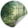 Bos - Pad - Zon - Bomen - Groen - Natuur Wandcirkel behangsticker klein -3d