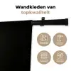 Goudbruine - Bladeren - Vaas - Herfstachtig Wandkleed katoen klein -sfeer2