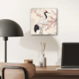 Aziatisch - Kraanvogel - Beige plexiglas 5mm klein -sfeer6