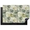 Bladeren - Botanisch - Groen Inductie beschermer vinyl 3mm klein 276 -3d