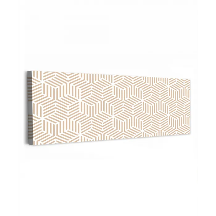 Beige - Geometrie - Patronen - Abstract canvas 2cm klein 828 -z3d