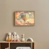 Luchtballon - Dromen - Wolken - Lucht Light Box met batterij (Wandlamp kind) middel -sfeer2_kind