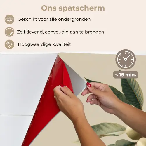 Tak - Groene Bladeren - Vruchten keuken achterwand spatscherm klein -spatscherm_NL