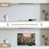 Vingerhoedskruid - Bloemen - Tuin keuken achterwand spatscherm klein -voor_na_NL