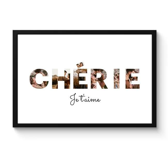 Affiche encadrée - Chérie