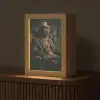 Kat - Pak - Oranje - Sigaar Light Box met kabel (Tafellamp) klein -z3d_website