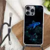 Vis - Stippen - Koraal - Blauw Hoesje iPhone 16 Pro Max met koord klein -sfeer4