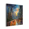 Auto - Skyline - Zon - Blauw aluminium wit klein -3d