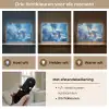 Blauw - Orchidee - Elegeant Light Box met batterij (Wandlamp) middel -USP_lichtkleurNL