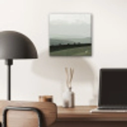 Grijs - Berg - Paarden aluminium wit klein -sfeer5