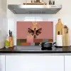 Illustratie - Vogel - Vlakken - Kleurrijk Inductie beschemer met haakjes klein -sfeer2