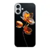 Bloem - Orchidee - Oranje Apple iPhone 16 Plus klein -3d