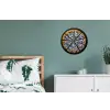 Pizza - Eten - Delftsblauw Wandcirkel aluminium klein -slaapkamer