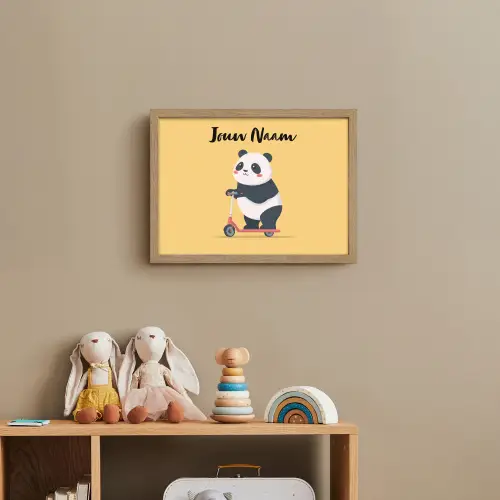 Panda - Step - Geel Light Box met batterij (Wandlamp kind) middel -sfeer2_kind
